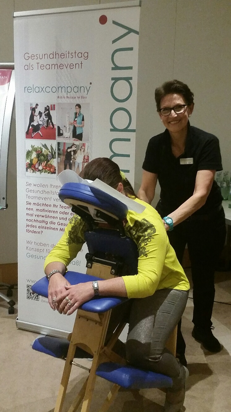 Büromassage – Thema bei einem XING event in Wiesbaden