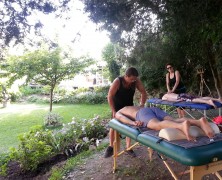 Massage auf der Rheininsel Nonnenau