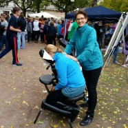 mobile Massage beim Sponsorlauf für Montebellos Kinder e.V. in Wiesbaden